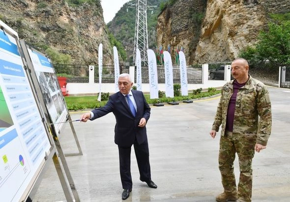 İlham Əliyev “Kəlbəcər-1” kiçik SES-in açılışında iştirak etdi — FOTOLAR