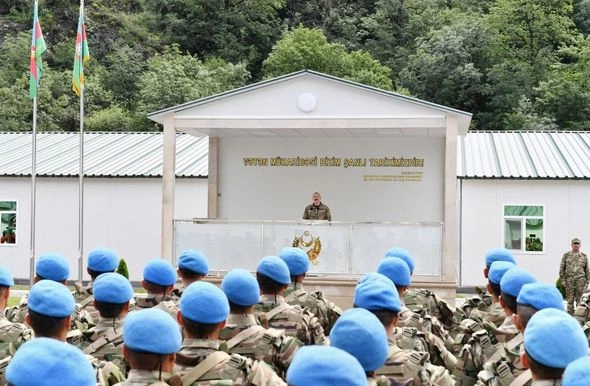 Prezident Kəlbəcərdə “N” saylı hərbi hissənin açılışında iştirak etdi — FOTOLAR
