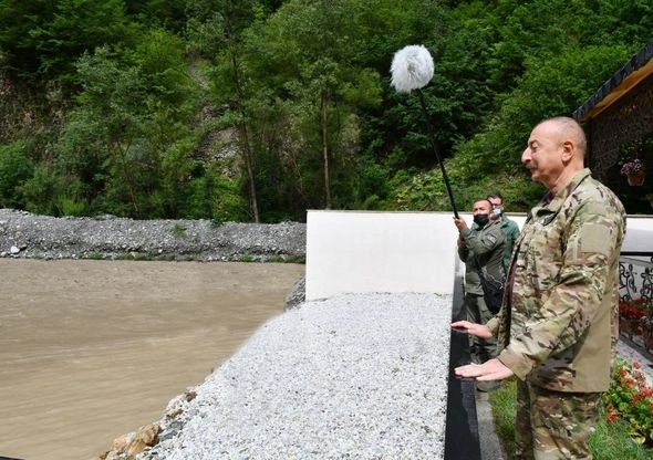 İlham Əliyev “Kəlbəcər-1” kiçik SES-in açılışında iştirak etdi — FOTOLAR