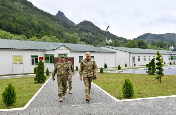 Prezident Kəlbəcərdə “N” saylı hərbi hissənin açılışında iştirak etdi — FOTOLAR