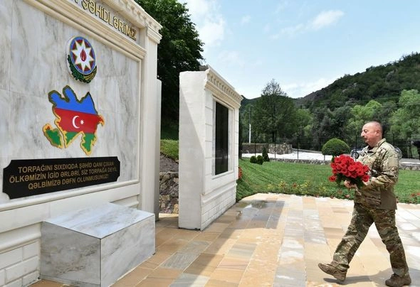 Prezident Kəlbəcərdə “N” saylı hərbi hissənin açılışında iştirak etdi — FOTOLAR