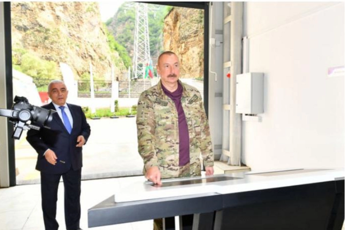 İlham Əliyev “Kəlbəcər-1” kiçik SES-in açılışında iştirak etdi — FOTOLAR