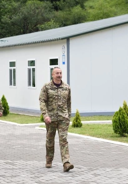 Prezident Kəlbəcərdə “N” saylı hərbi hissənin açılışında iştirak etdi — FOTOLAR