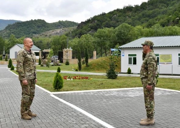 Prezident Kəlbəcərdə “N” saylı hərbi hissənin açılışında iştirak etdi — FOTOLAR
