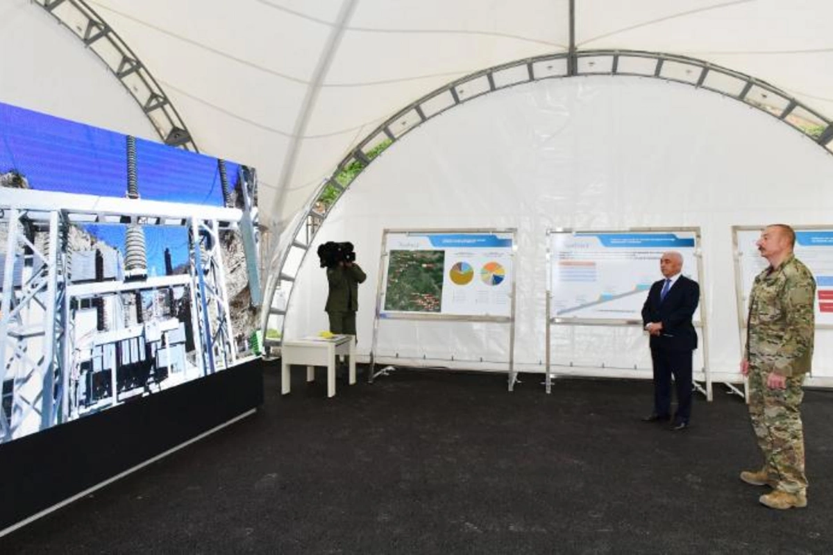 İlham Əliyev Kəlbəcərdə “Çıraq-1” su elektrik stansiyasında oldu — FOTOLAR