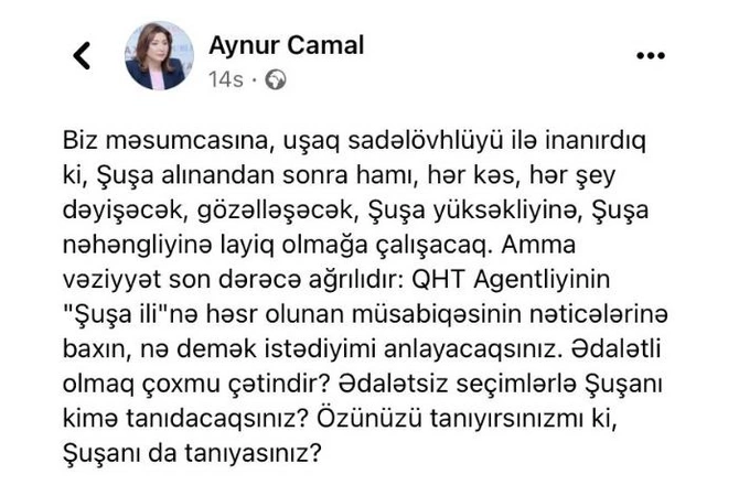 Köhnələr Şuşa ilinə də kölgə salır: bu, pul davasıdır, vətənpərvərlik deyil...