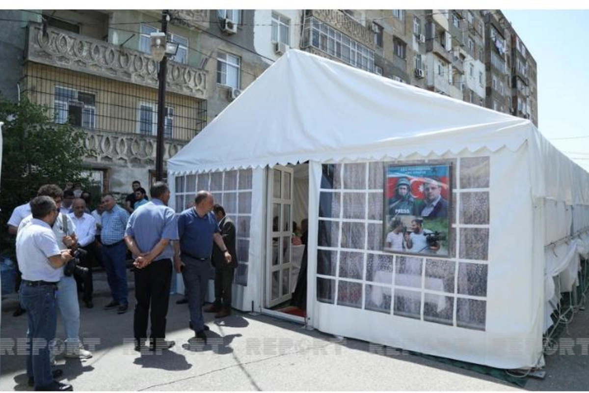 Şəhid jurnalist Məhərrəm İbrahimovun il mərasimi keçirilib — FOTOLAR
