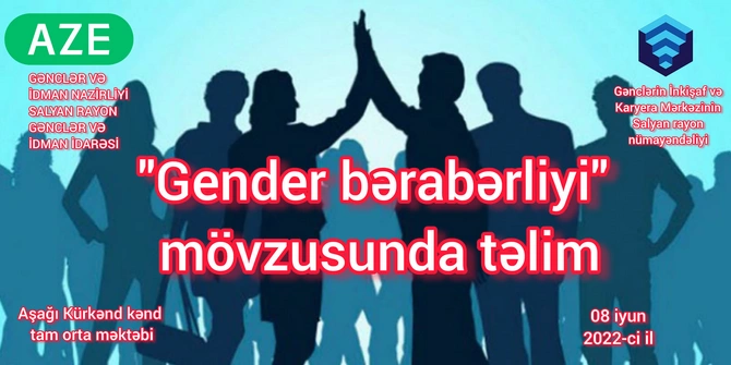 Salyanda “Gender bərabərliyi” mövzusunda təlim keçirildi — FOTOLAR Salyanda “Gender bərabərliyi” mövzusunda təlim keçirildi — FOTOLAR