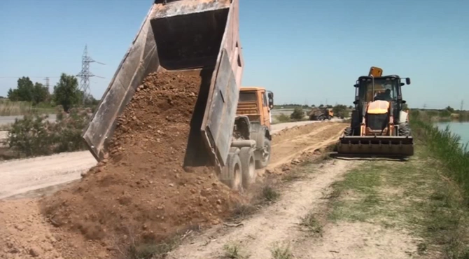 Yuxarı Qarabağ kanalında işlər sürətlə davam edir — FOTOLAR