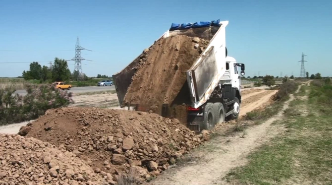 Yuxarı Qarabağ kanalında işlər sürətlə davam edir — FOTOLAR