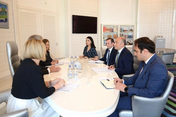 Anar Kərimov Britaniya səfiri ilə görüşdü — FOTO Anar Kərimov Britaniya səfiri ilə görüşdü — FOTO
