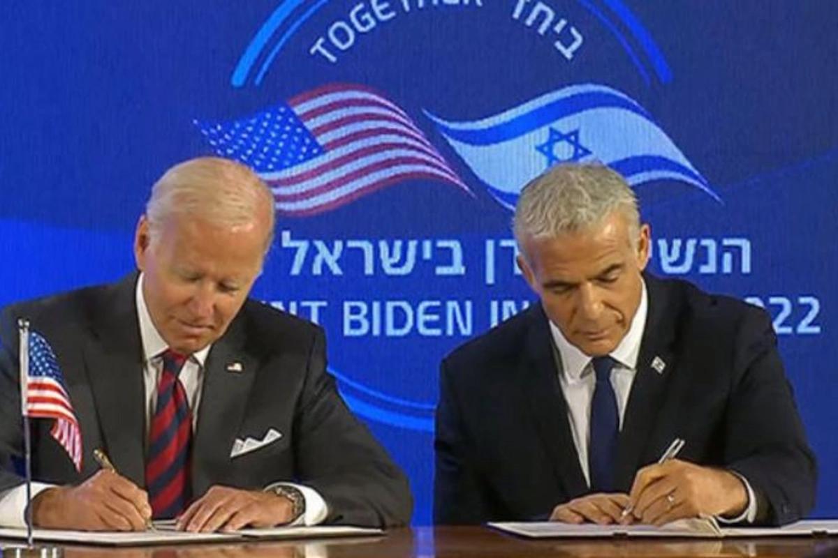 Lapid və Bayden “Qüds Bəyannaməsi”ni imzaladılar
