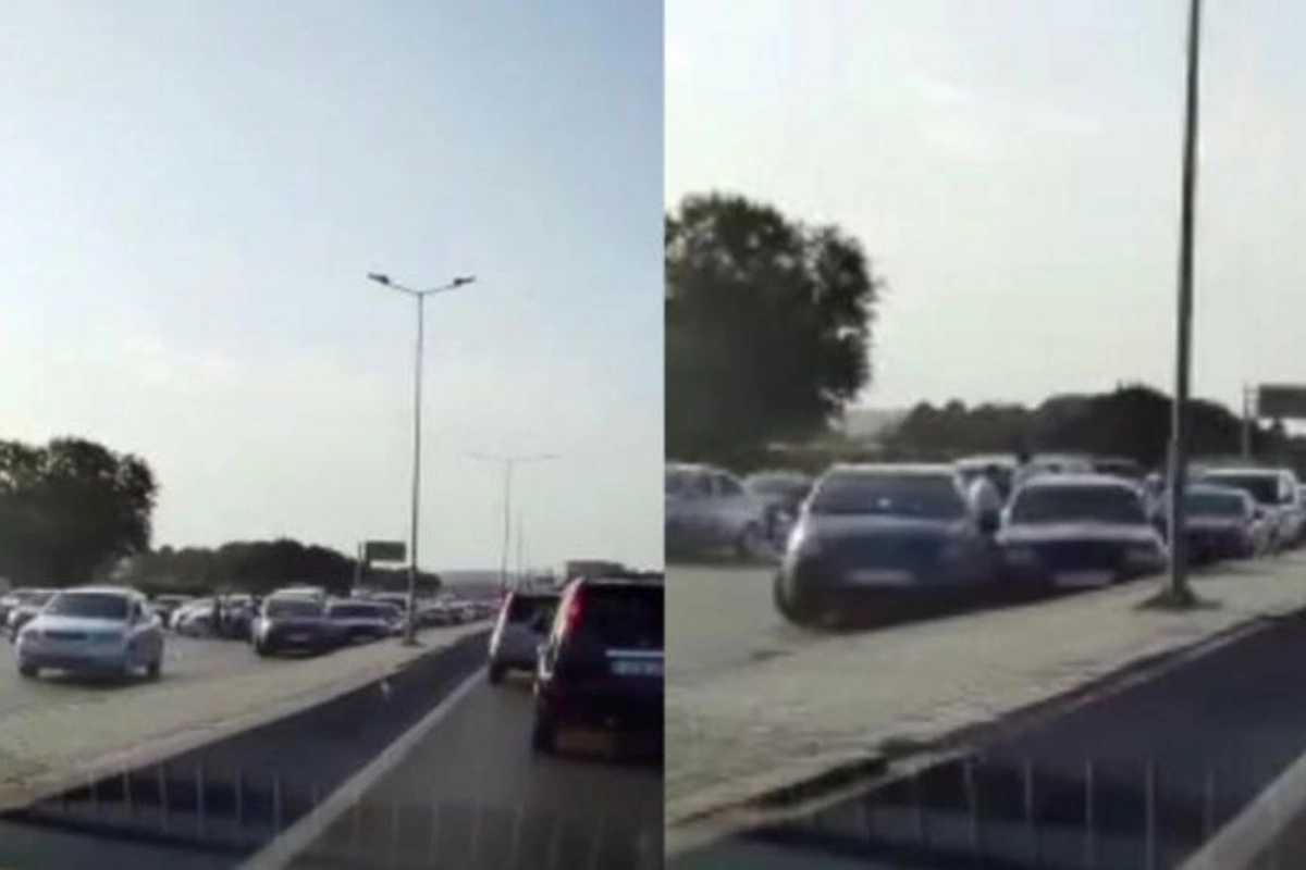 Bakı-Sumqayıt yolunda səkkiz avtomobil toqquşdu —VİDEO