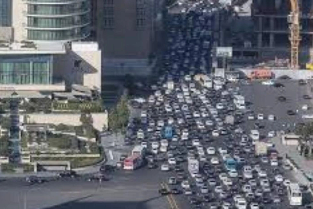 Bakının bu yollarında sıxlıq var