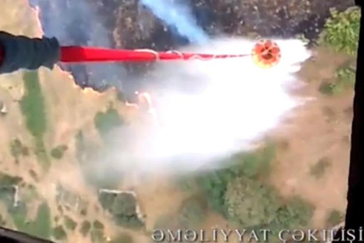 FHN: Xocavənddə yanğına helikopter cəlb olunub — VİDEO