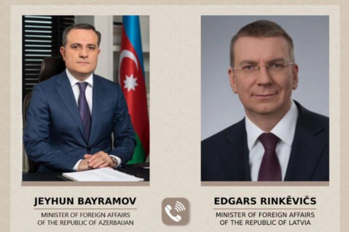 Ceyhun Bayramov latviyalı həmkarı ilə telefonla danışdı