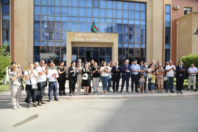 Daha 10 ailə Zəngilanın Ağalı kəndinə yola salındı — FOTOLAR