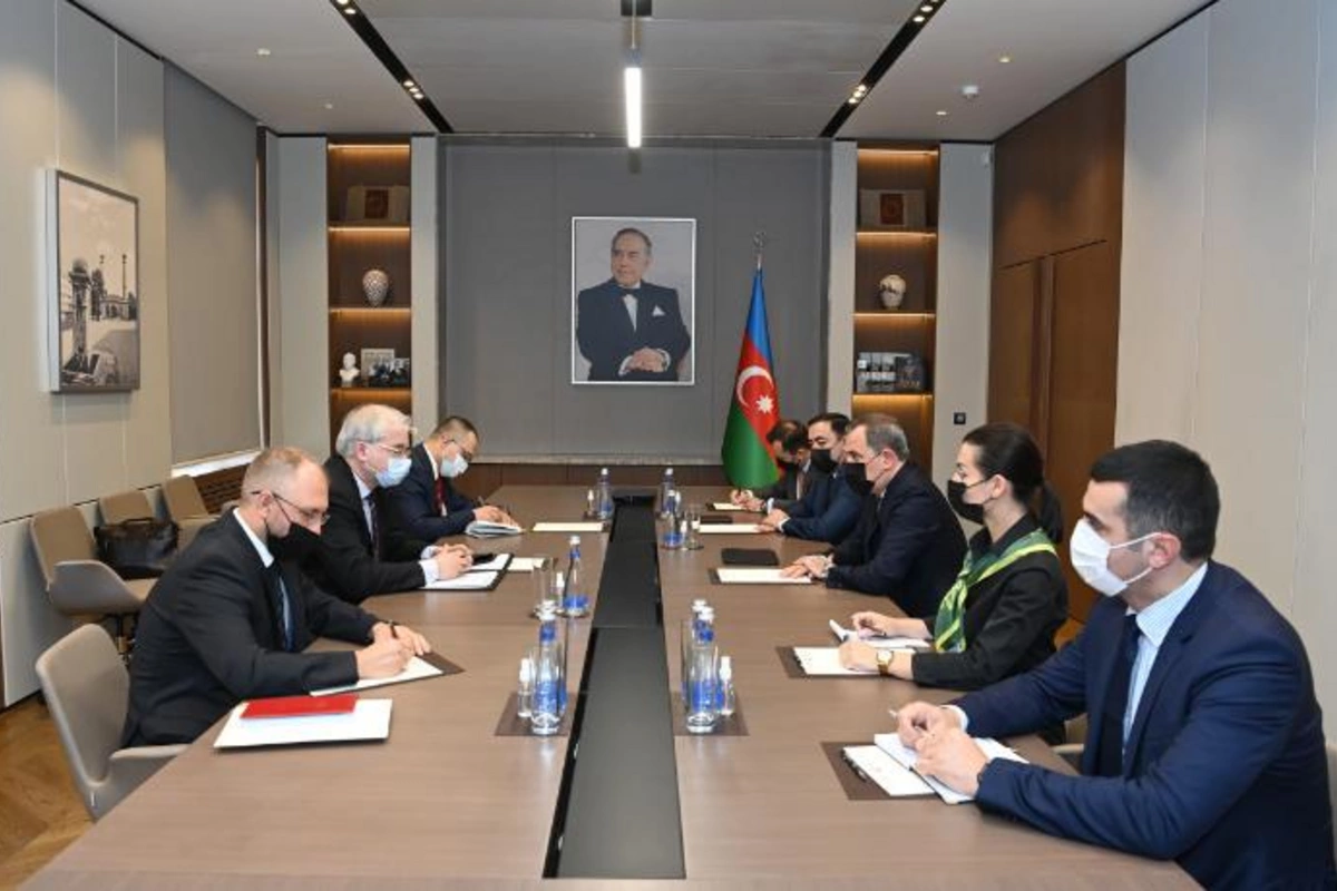 Ceyhun Bayramov xüsusi nümayəndə ilə GÖRÜŞDÜ — FOTO