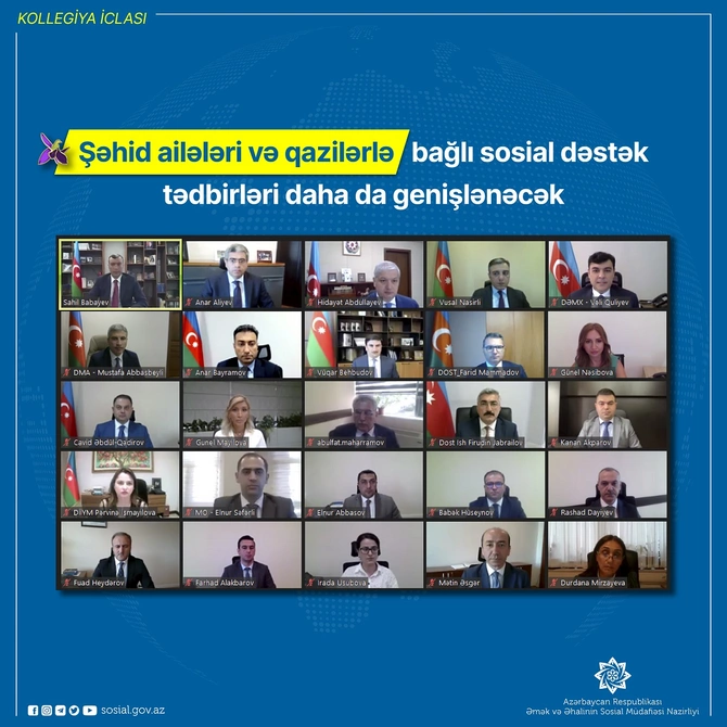 Nazir: “Şəhid ailələri və qazilərlə bağlı sosial dəstək tədbirləri daha da genişlənəcək” Nazir: “Şəhid ailələri və qazilərlə bağlı sosial dəstək tədbirləri daha da genişlənəcək”