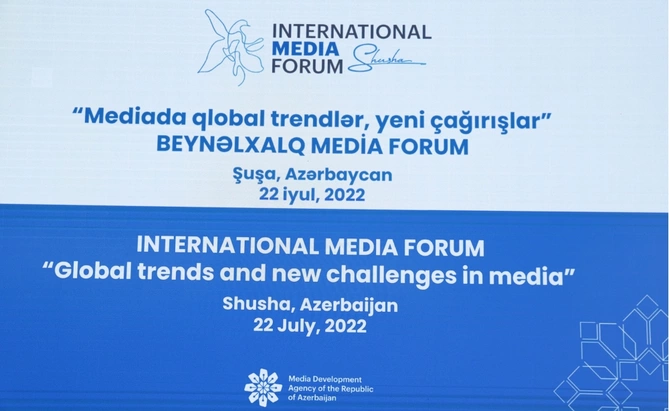 Şuşada keçirilən Beynəlxalq Media Forumu Azərbaycan mediası üçün tarixi hadisədir — FOTOLAR