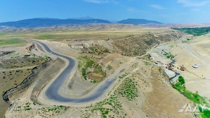 Talış-Tapqaraqoyunlu-Qaşaltı yeni avtomobil yolunun tikintisi sürətlə davam etdirilir — FOTOLAR