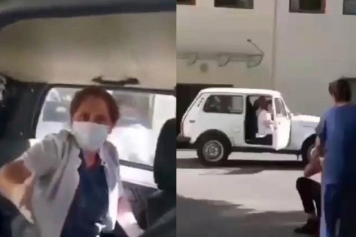 Ölmüş körpənin doğum evindən qaçırılması cəhdinin anbaan GÖRÜNTÜLƏRİ