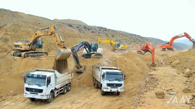 Talış-Tapqaraqoyunlu-Qaşaltı yeni avtomobil yolunun tikintisi sürətlə davam etdirilir — FOTOLAR