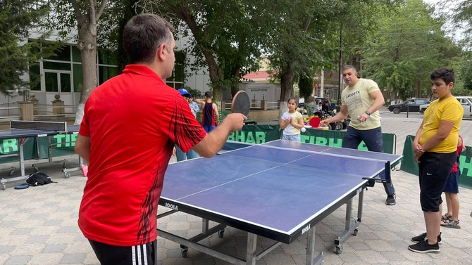Salyanda stolüstü tennis üzrə kütləvi tədbir keçirildi — FOTOLAR Salyanda stolüstü tennis üzrə kütləvi tədbir keçirildi — FOTOLAR