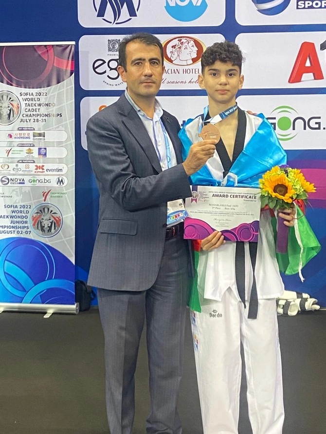 Taekvondoçumuz dünya üçüncüsü oldu — FOTOLAR