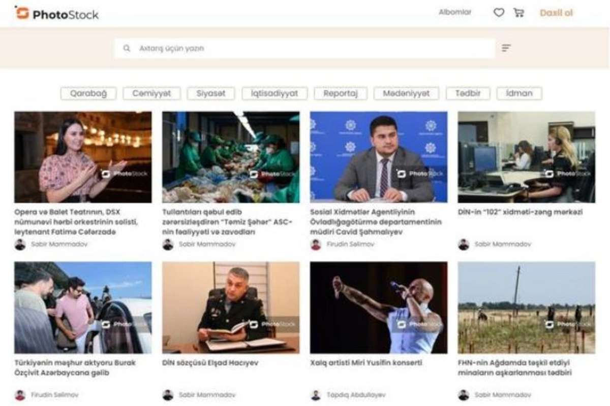 Azərbaycanda eksklüziv fotoların yeni ünvanı - “PhotoStock” fəaliyyətə başladı