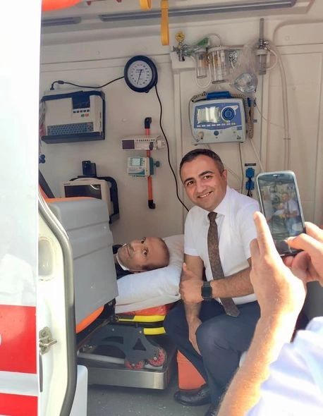 Ukraynada yaralanmış azərbaycanlı sürücü Vətənə qayıtdı — FOTO Ukraynada yaralanmış azərbaycanlı sürücü Vətənə qayıtdı — FOTO