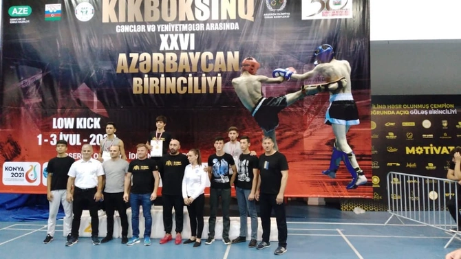 Ölkə çempionatında qalib gələn salyanlı idmançılarla görüş keçirildi — FOTOLAR