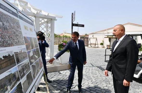 Prezident Ramana qəsəbəsində görülən abadlıq işləri ilə tanış oldu — FOTOLAR Prezident Ramana qəsəbəsində görülən abadlıq işləri ilə tanış oldu — FOTOLAR