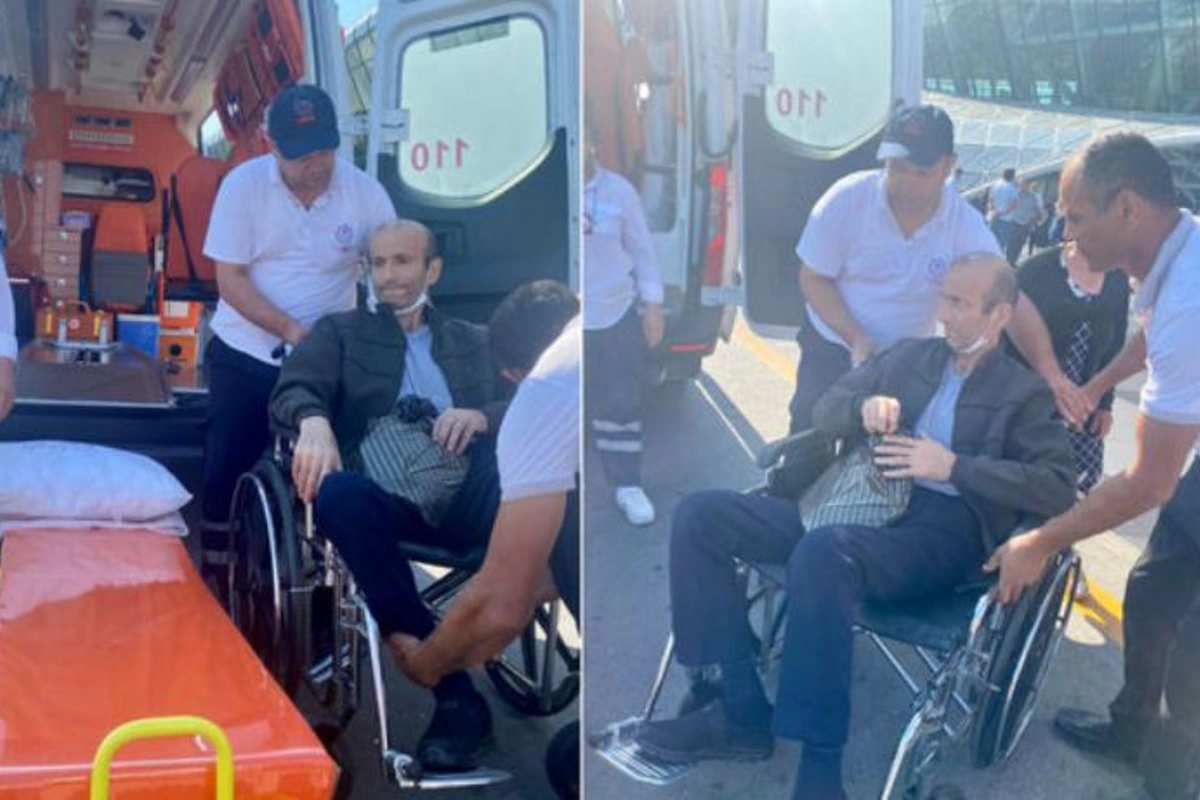 Ukraynada yaralanmış azərbaycanlı sürücü Vətənə qayıtdı — FOTO