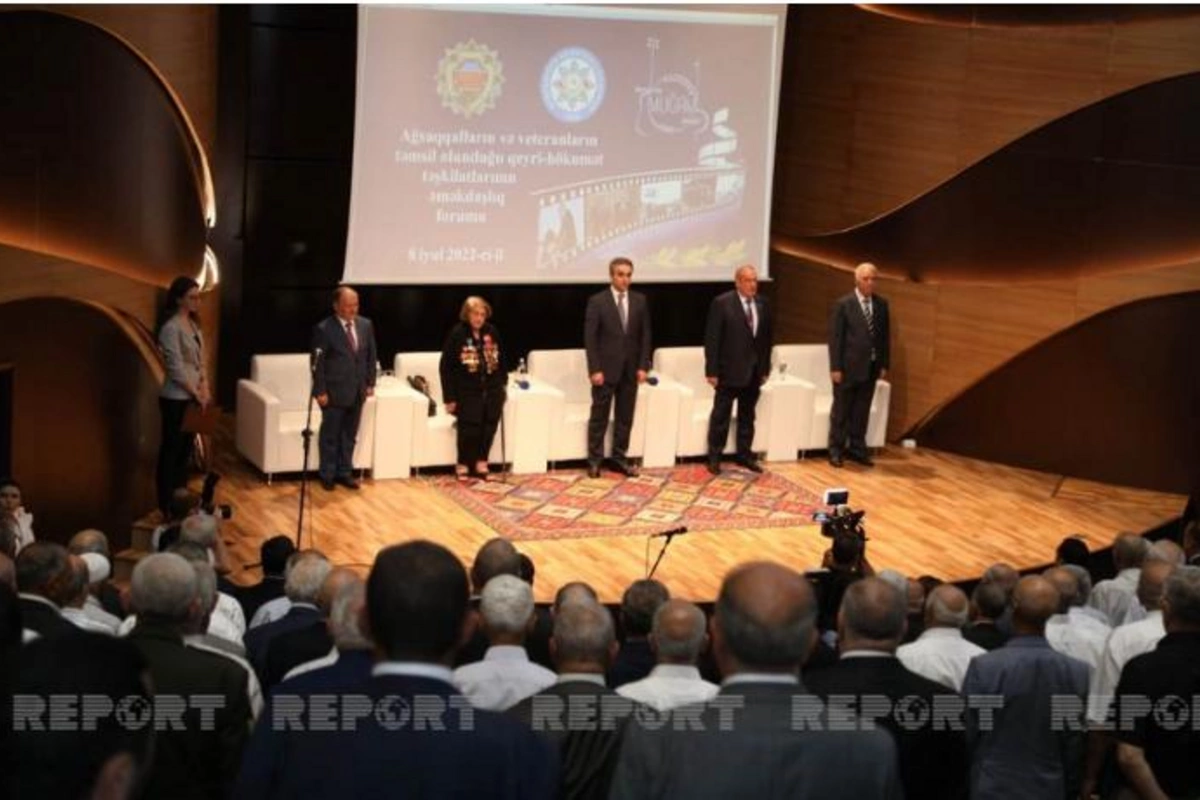 Ağsaqqal və veteranların təmsil olunduğu QHT-lərin əməkdaşlıq forumu keçirildi — FOTOLAR