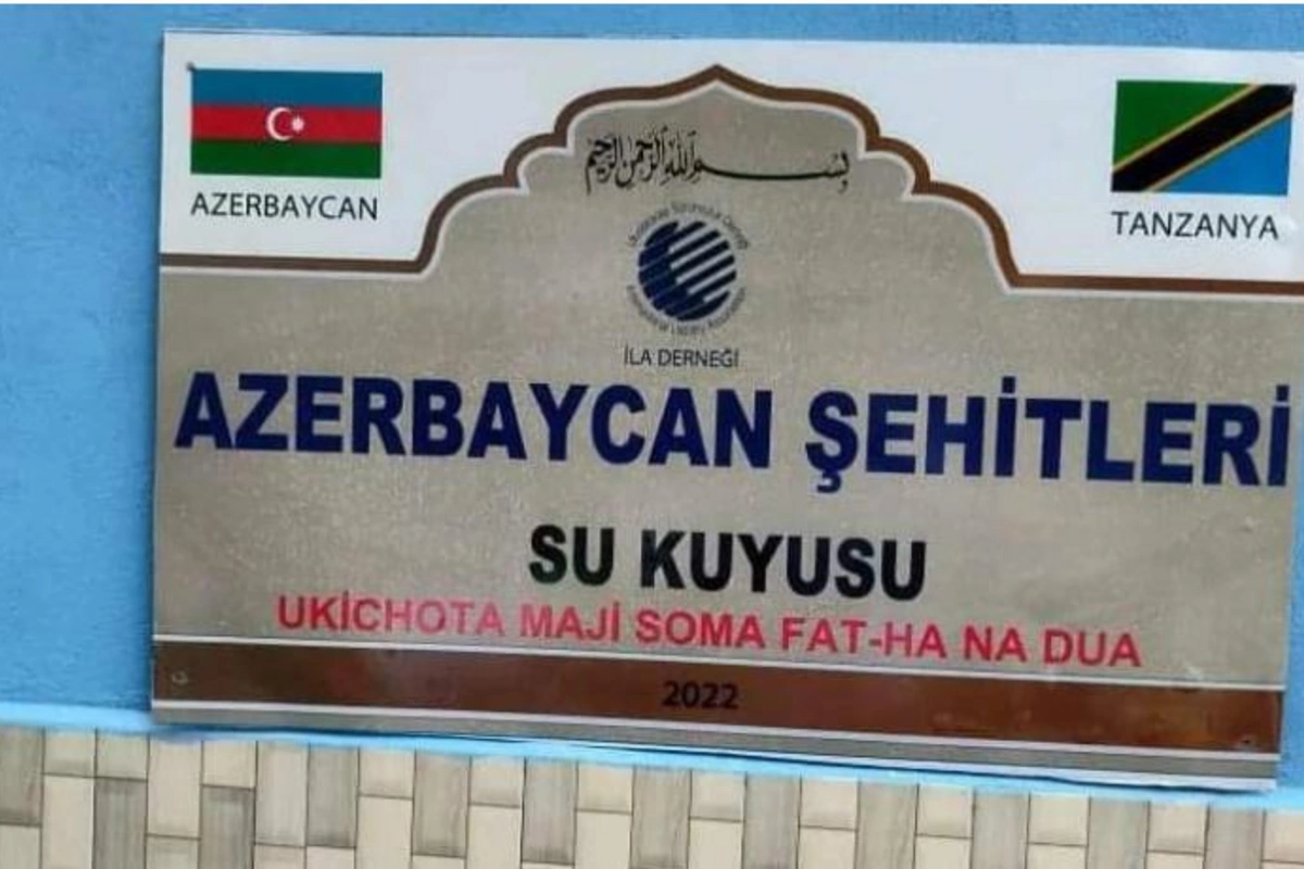 Tanzaniyada Azərbaycan şəhidlərinin xatirəsinə su quyusu — FOTOLAR