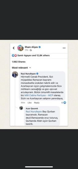 Deputat Prezidentə yazdığı səhv təbrikdən danışdı: “Təbriki yazanda, 39 dərəcə qızdırmanın içindəydim”