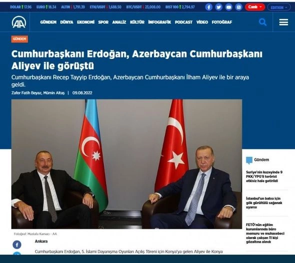 İlham Əliyevin Konyaya səfəri Türkiyə mediası tərəfindən geniş işıqlandırıldı — FOTOLAR