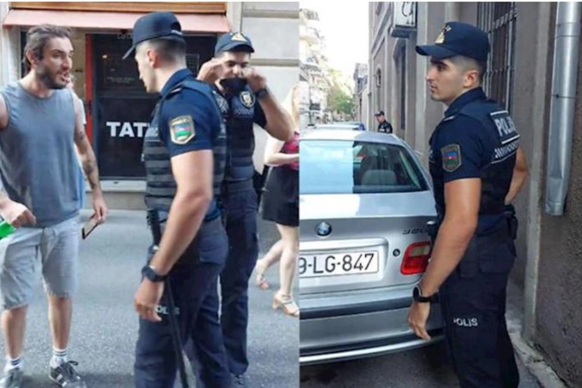 Polisin jurnalisti “söhbətə çağırması” görüntüləri gündəm oldu — VİDEO