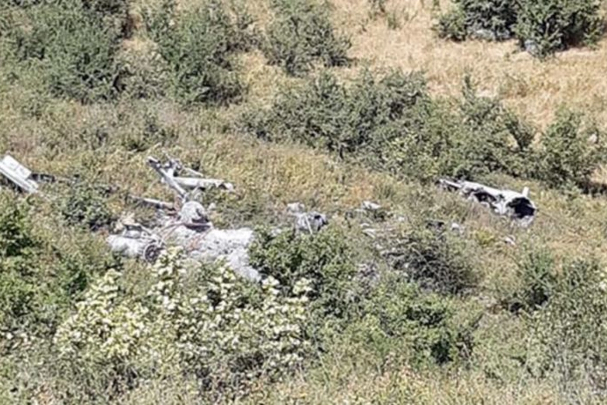 Xocavənddə aşkarlanan Ermənistana məxsus helikopterin qalıqlarının görüntüləri yayıldı — VİDEO
