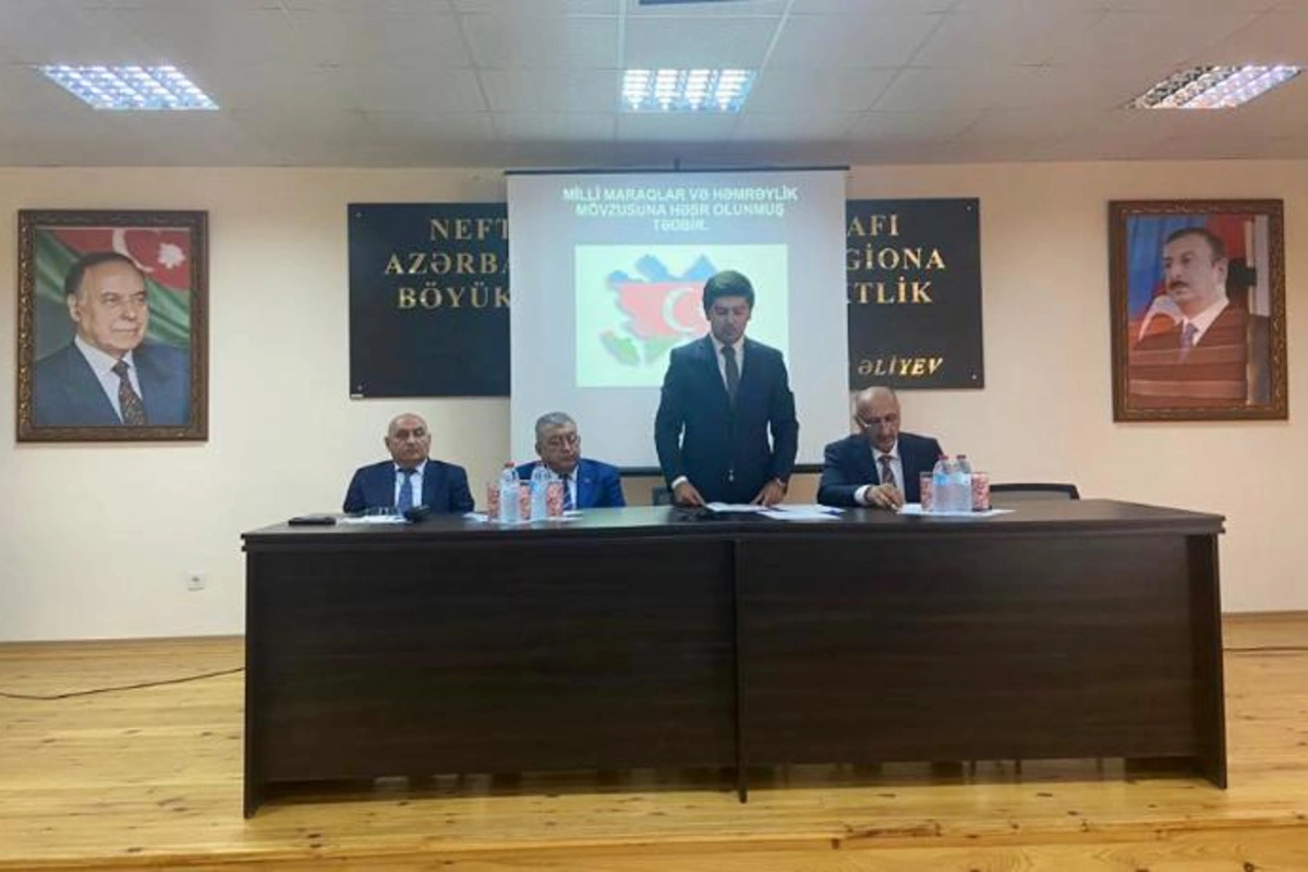 Çilov qəsəbəsində Milli maraqlar və həmrəylik mövzusunda tədbir keçirildi — FOTO