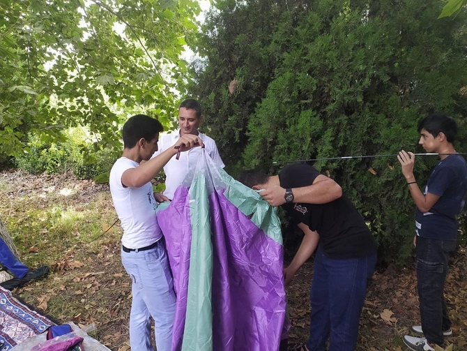 Salyanda gənclərin günərzi yay istirahət düşərgəsi təşkil olundu — FOTOLAR
