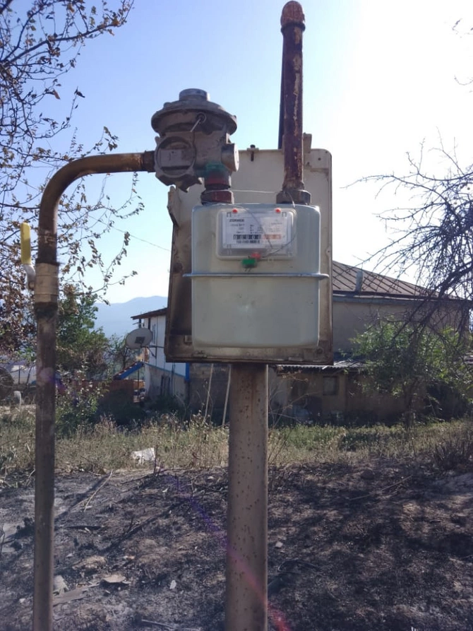 Şabrandakı yanğın qaz təsərrüfatına zərər vurub — FOTOLAR