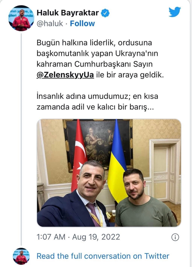 Haluk Bayraktar Zelenski ilə görüşdü — FOTO Haluk Bayraktar Zelenski ilə görüşdü — FOTO