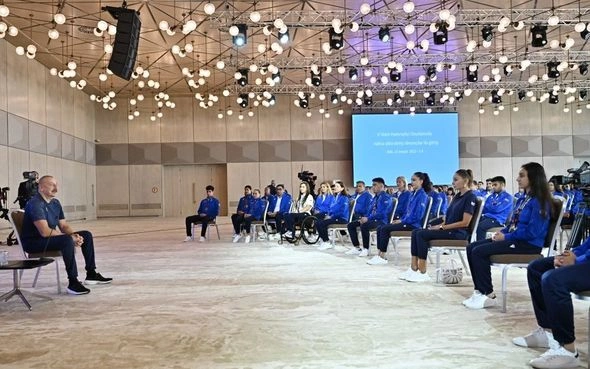Prezidentlə xanımı İslamiadada uğur qazanmış idmançılarla görüşdü — YENİLƏNİB