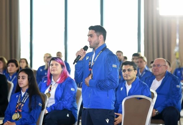 Prezidentlə xanımı İslamiadada uğur qazanmış idmançılarla görüşdü — YENİLƏNİB