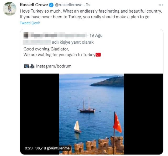 Məşhur aktyor sevənlərinə səsləndi: “Türkiyəyə gedin”