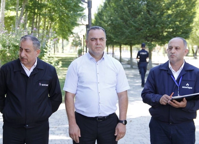 Səyyar qəbul otağı İsmayıllıda quruldu — FOTOLAR