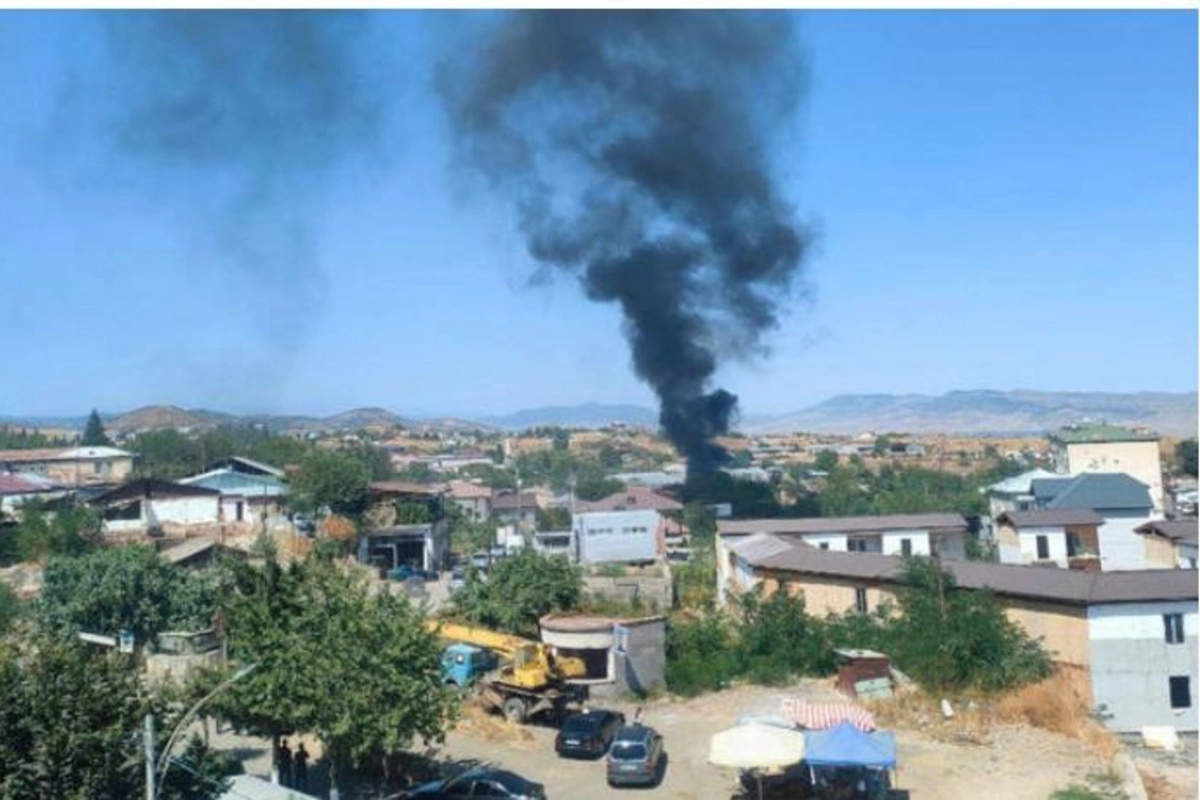 Xankəndidə güclü partlayış oldu — FOTO