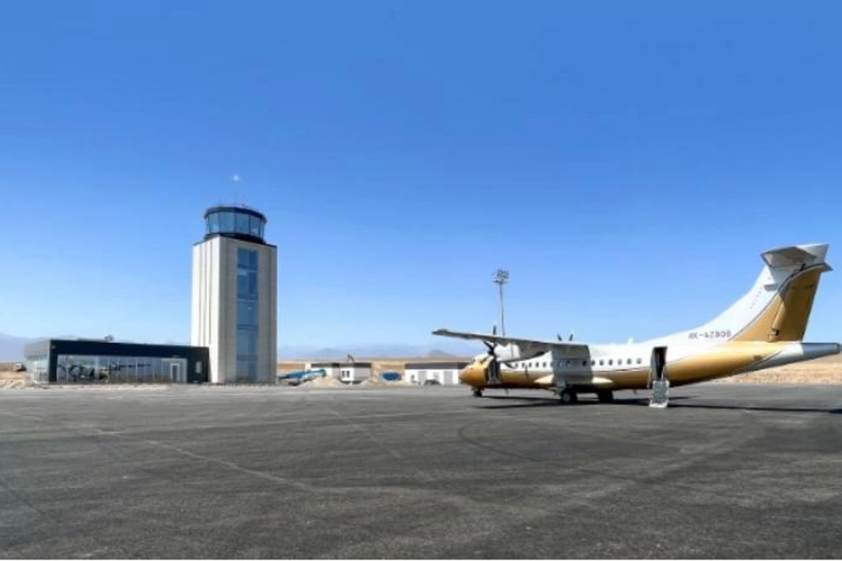 Zəngilan aeroportunda radiotexniki vasitələrin uçuş yoxlaması keçirilir — FOTO